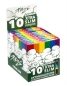 Preview: PURIZE® XTRA Slim Size Aktivkohlefilter RAINBOW ø 5,9mm 10er Packung 20er Display